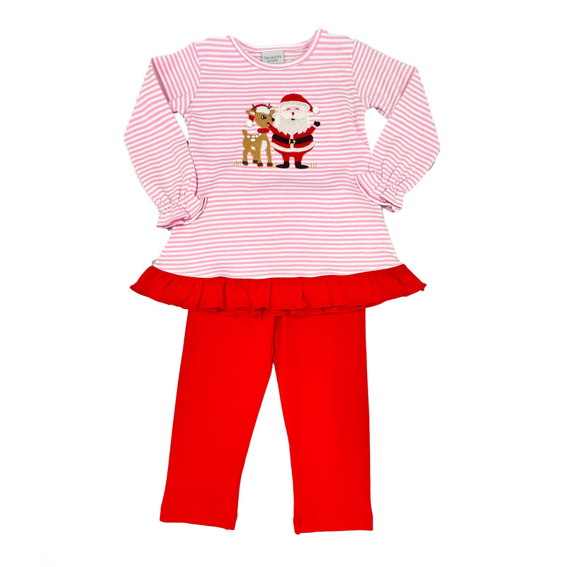 Santa Ruffle Pant Set