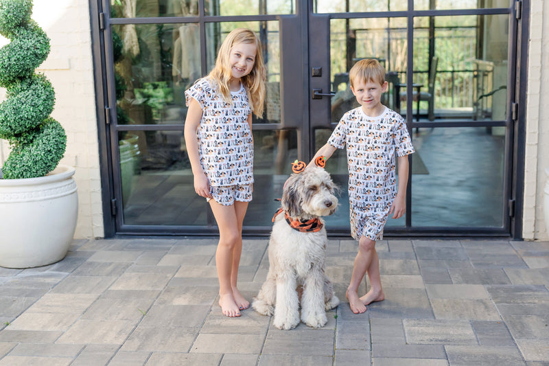 Emery Short Set - Halloween Pups