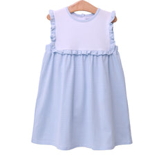 Alice Dress - Light Blue Stripe