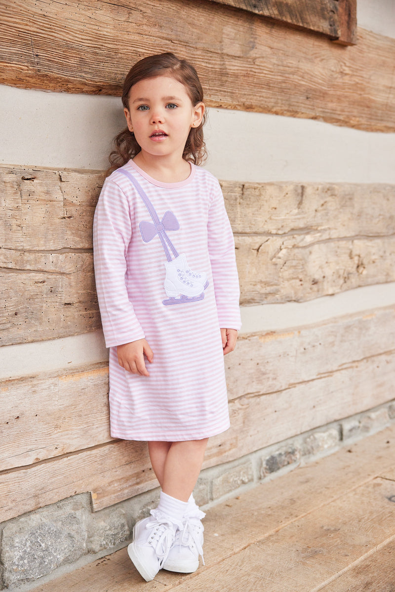 Applique T-Shirt Dress - Ice Skate