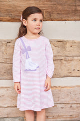 Applique T-Shirt Dress - Ice Skate