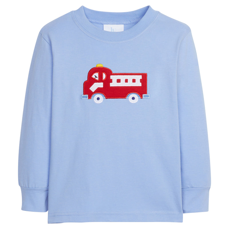 Firetruck Applique T-Shirt