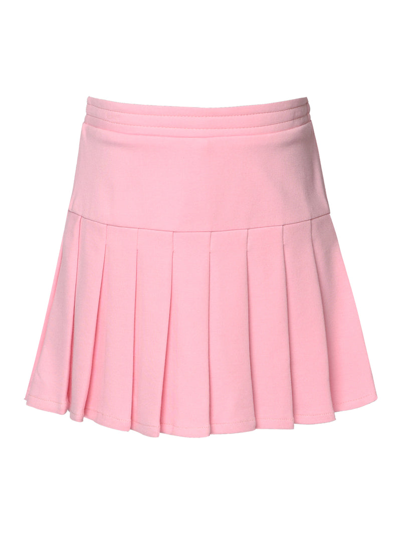 Drop Waist Pleated Skirt