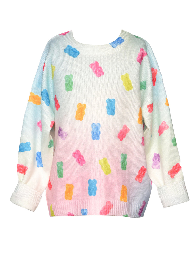 Gummy Bear Print Sweater