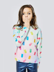 Gummy Bear Print Sweater