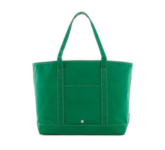 Large Maxi Tote - Coated Canvas Kelly Green