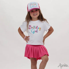 Birthday Girl White Boxy Tee