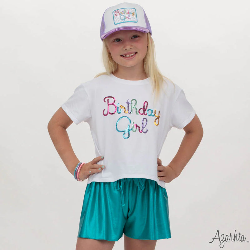 Birthday Girl White Boxy Tee