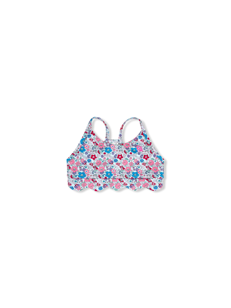 Becca Scallop Sports Bra - Bloomberry Floral