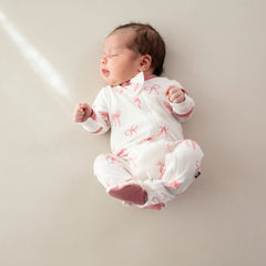Zippered Footie - Bow