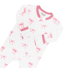 Zippered Romper - Bow