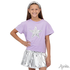 Sequin Star Boxy Tee