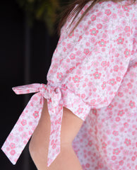 Pink Floral Baby Doll Top