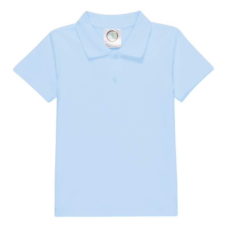 Boy's Plain Short Sleeve Polo