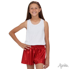 Shimmer Butterfly Short - Red