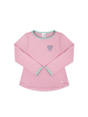 Bridget Basic Tee - Cotton Candy Pink/Heart