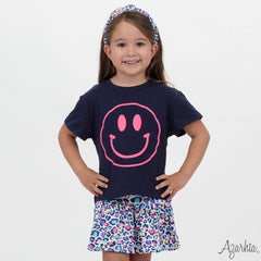 Smiley Face Boxy Tee