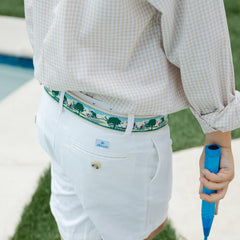 Khaki Check Button Down