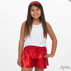 Shimmer Butterfly Short - Red