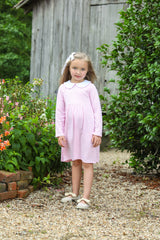 Charlotte Dress - Light Pink Stripe