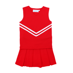 red cheerleader outfit