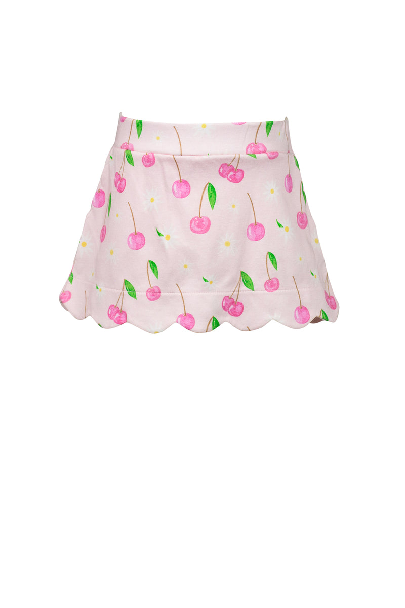 Presale Cherry Blooms Scallop Skort