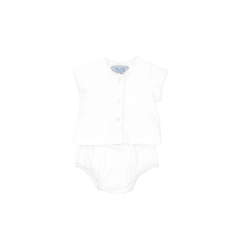 Jersey Diaper Set - White