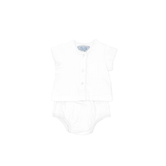 Jersey Diaper Set - White
