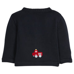Firetruck Crochet Cardigan