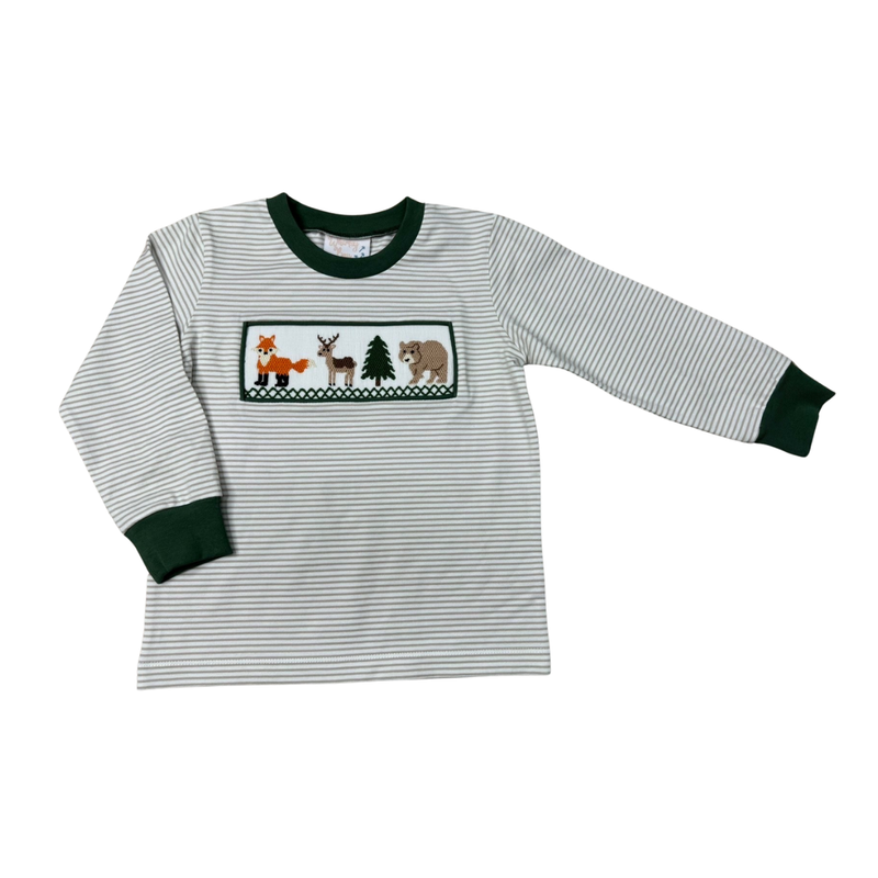 Forest Friends Smocked Shirt
