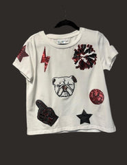 Black/Red Dog Icon Tee