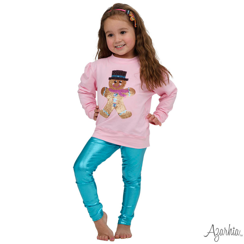 Sequin Gingerbread Sweatshirt