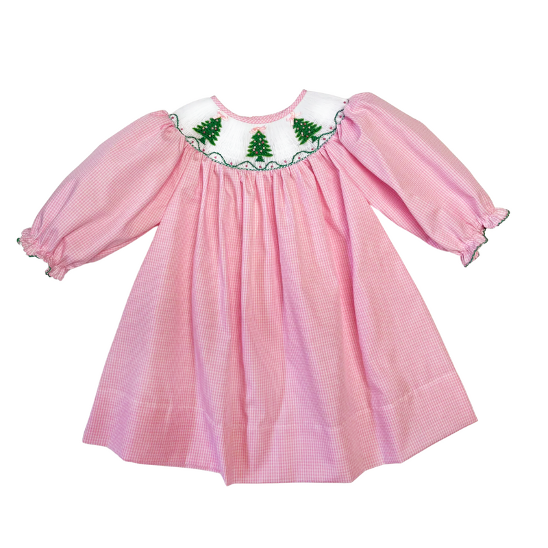 Christmas Tree Bishop Dress