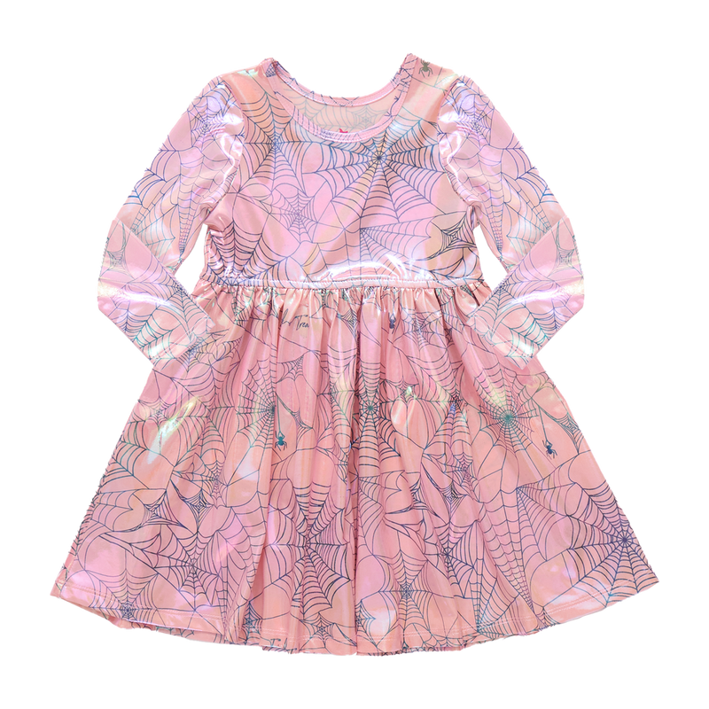 Pink Spider Web Steph Dress