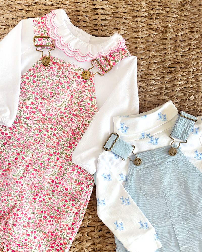 Printed Turtleneck - Blue Cowboy Boots
