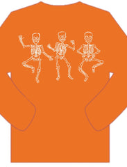 Orange Skeleton Tee