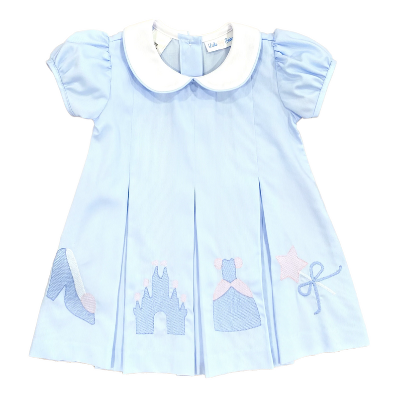 Blue Castle Embroidered Dress