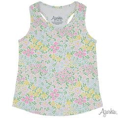 Racer Back Tank Top - Pastel Fields