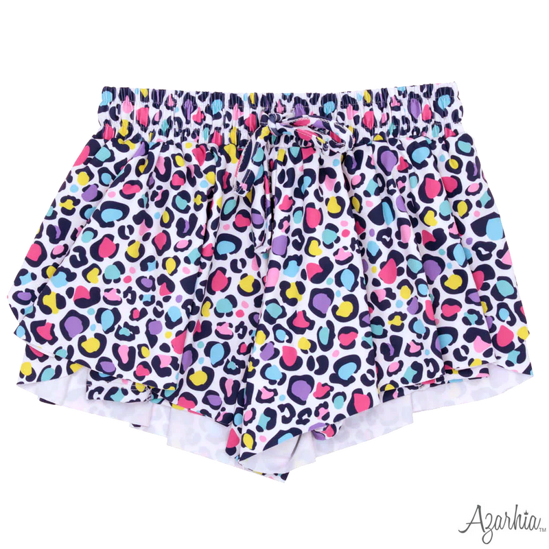 Bright Leopard Butterfly Shorts