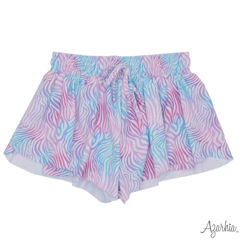 Watercolor Zebra Butterfly Shorts