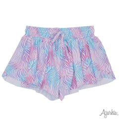 Watercolor Zebra Butterfly Shorts