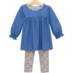 Floral Ruffle Pant Set