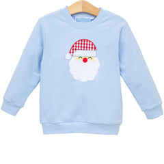 Blue Santa French Terry Pullover