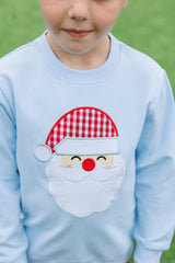 Blue Santa French Terry Pullover