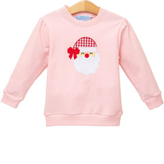 Pink Santa French Terry Pullover