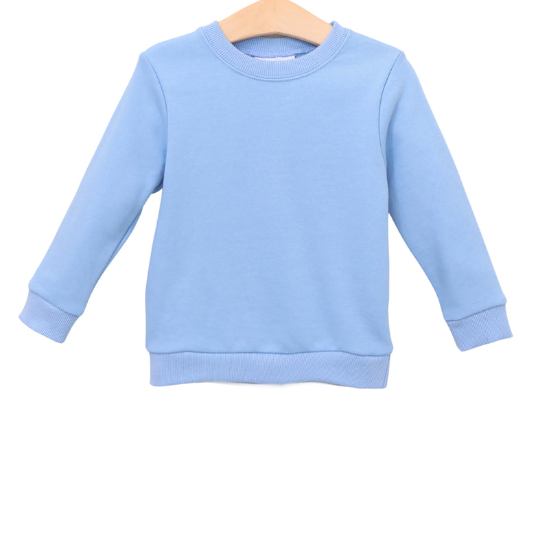 French Terry Pullover - Blue