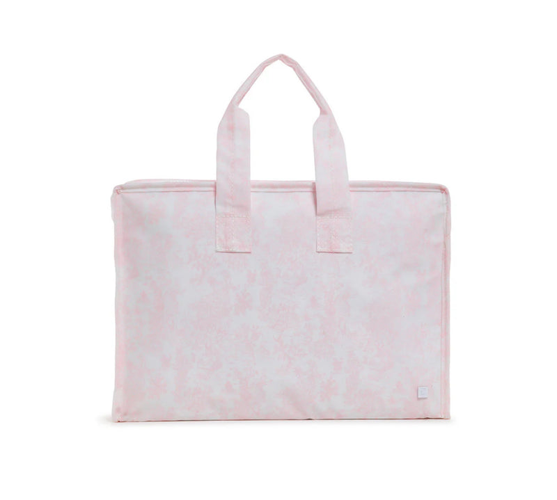 Overnight Tote - Bunny Toile Pink