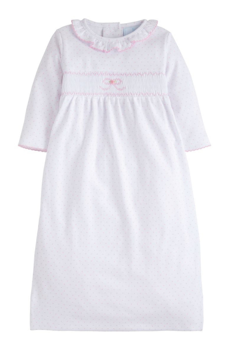 Smocked Gown - Bow