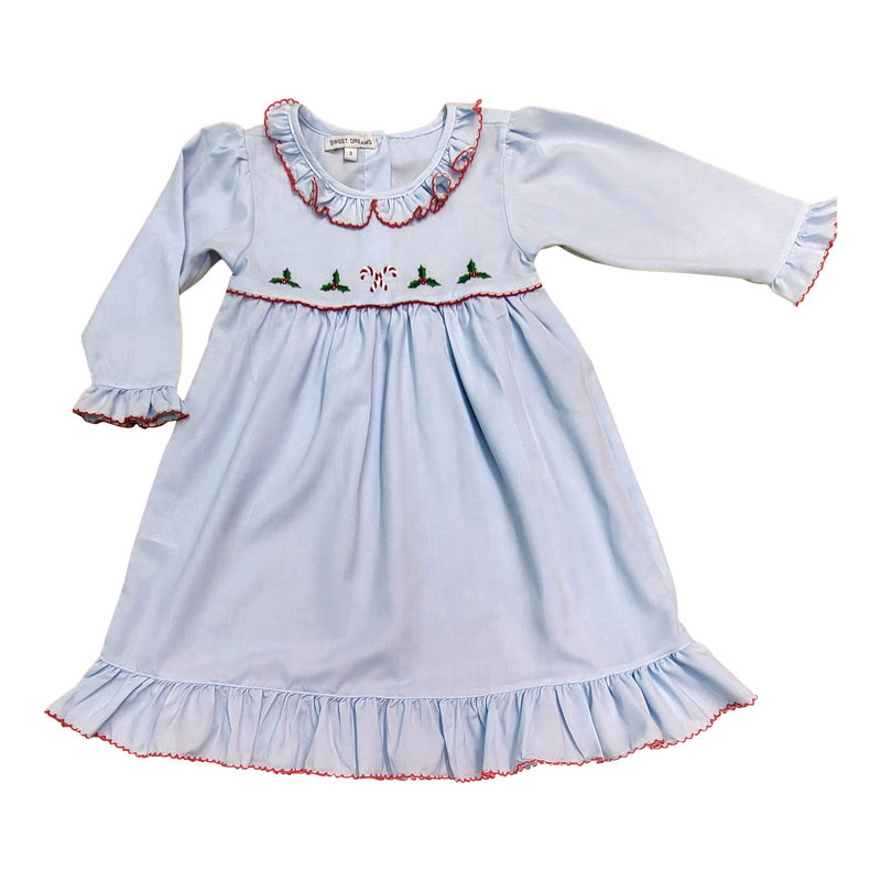 Candy Cane & Holly Nightgown