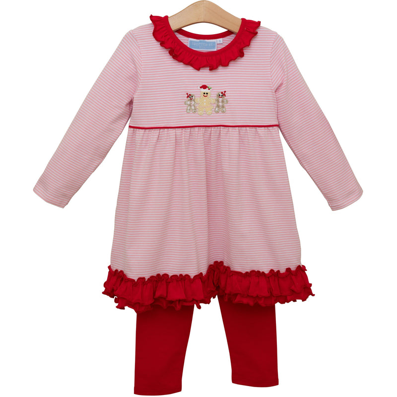 Gingerbread Ruffle Pant Set